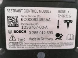 TESLA Tesla Model X 75D Safety Module ECU 1036767-00-A Air Control Unit SRS — thumbnail 6