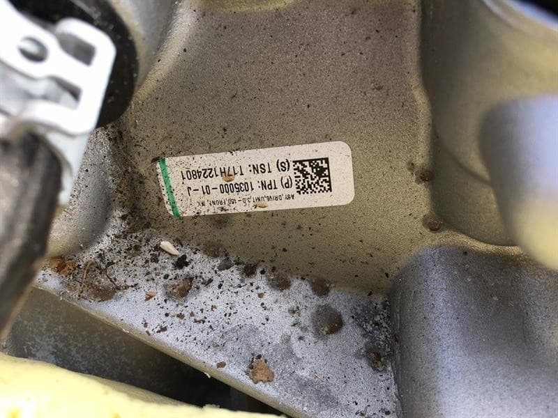 TESLA TESLA MODEL X 75D P75D P75 ENGINE 1035000-01-J MOTOR FRONT FRONT