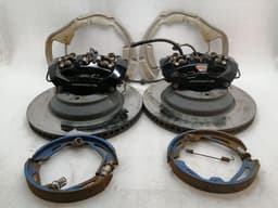 PORSCHE Porsche Taycan 9J rear brake set 9J1615403R brake system rear Brembo PSCB — thumbnail 1