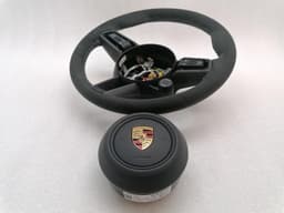 PORSCHE Porsche Taycan 9J steering wheel GTS carbon 36 cm steering wheel Alcantara — thumbnail 9