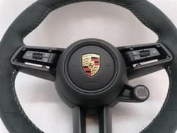 PORSCHE Porsche Taycan 9J steering wheel GTS carbon 36 cm steering wheel Alcantara — thumbnail 5