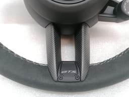 PORSCHE Porsche Taycan 9J steering wheel GTS carbon 36 cm steering wheel Alcantara — thumbnail 2