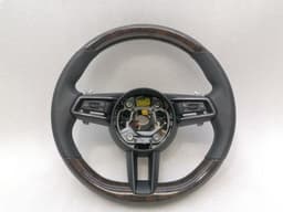 PORSCHE Porsche Steering Wheel 992 Wood Steering Wheel 992 GTS WOOD VENEER HEATED PDK TURBO — thumbnail 7