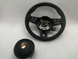 PORSCHE Porsche Taycan 9J steering wheel steering wheel GTS carbon Alcantara heated 36 cm — thumbnail 2