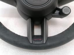 PORSCHE Porsche Taycan 9J steering wheel steering wheel GTS carbon Alcantara heated 36 cm — thumbnail 10