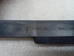 PORSCHE Porsche Taycan 9J Door Molding Seal 9J1837475A Window Guide 9J1837433 — thumbnail 5