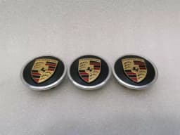 PORSCHE PORSCHE TAYCAN 9J 9J1601151 M7R VOLCANO GREY METALLIC ALLOY WHEEL HUB CAP — thumbnail 5