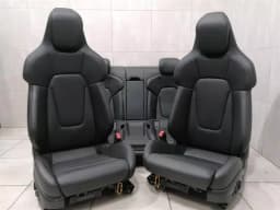 PORSCHE Porsche Taycan 9J Seat Interior Leather Interior in Black Turbo S Seat — thumbnail 2