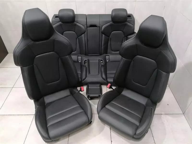 PORSCHE Porsche Taycan 9J Seat Interior Leather Interior in Black Turbo S Seat