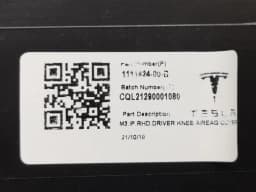 TESLA TESLA MODEL 3 LONG RANGE 1111824-00-B RHD RIGHT HANDLE KNEE BAG COVER RHD — thumbnail 8