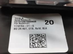TESLA Tesla Model 3 rear seat belt set 1110154-C1-G seat belt belt rear set — thumbnail 3