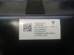 TESLA TESLA MODEL 3 LONG RANGE 1099284-80-E STEERING SHROUD STEERING TRIM — thumbnail 7