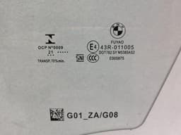 BMW BMW iX3 G08 Left Front Door Glass 51337480561 Door Window Front Left — thumbnail 2