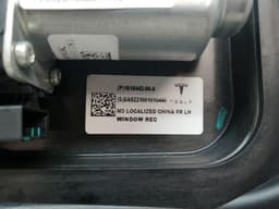 TESLA Tesla Model 3 Left Front Door Winder 1616442-00-A Window Regulator Front Left — thumbnail 6