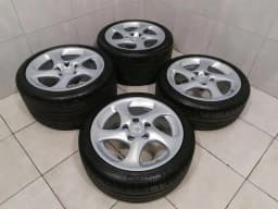 PORSCHE 18 R18 Porsche 911 996 TURBO Alloy Wheel SET 99636213604 Alloy Rims 8J 11J SET — thumbnail 2