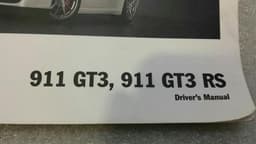 PORSCHE Porsche 911 GT3 Manual Service Booklet Car Maintenance Manual — thumbnail 3