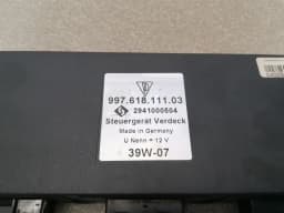 PORSCHE Porsche 911 997 convertible roof control module 99761811103 hood control unit — thumbnail 4