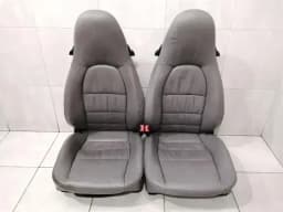 PORSCHE Porsche 911 996 seat set 996 seat set right handlebar rhd grey logo — thumbnail 1