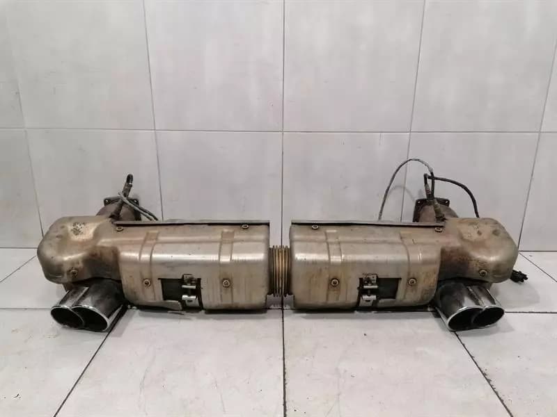 Porsche 911 996 Exhaust Silencer 99611102775 Exhaust Turbo X54 Steel Tailpipes