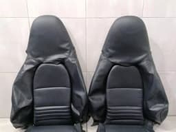 PORSCHE Porsche 911 996 Front Seatpad Set 99652157100 Seat Leather Set G10 Metropol Blue — thumbnail 2