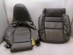 PORSCHE Porsche 911 996 left seatpad set grey left seat set leather — thumbnail 1