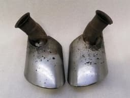 PORSCHE Porsche 911 996 exhaust silencer tips 99611105302 tailpipe exhaust — thumbnail 3