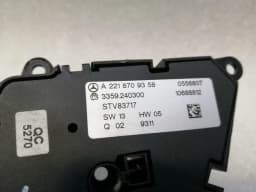 MERCEDES-BENZ Mercedes S-class W221 right seat switch A2218709358 right seat switch — thumbnail 5