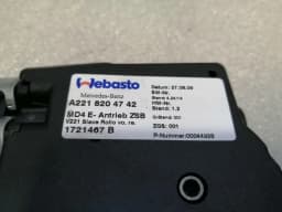 MERCEDES-BENZ Mercedes S-Class W221 Sun Roof Motor Set A2219066000 Sunroof Engine SET — thumbnail 5