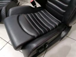 FERRARI GENUINE OEM FERRARI 360 F131 MODENA F360 SPORT SEATS BLACK LEATHER PAIR ELECTRO — thumbnail 4