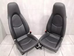 PORSCHE Porsche Cayman 987 Seat GRAY LEATHER Seat GRAY LEATHER 4 WAY — thumbnail 2