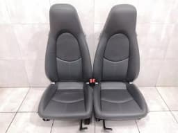 PORSCHE Porsche Cayman 987 Seat GRAY LEATHER Seat GRAY LEATHER 4 WAY — thumbnail 3
