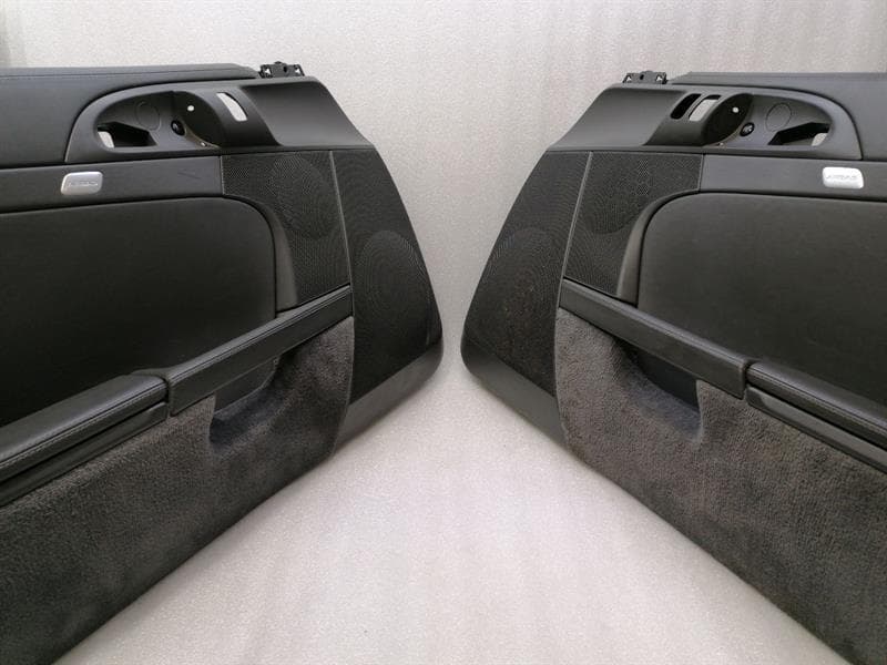 PORSCHE Porsche Cayman 987 Door Card Front Set 997555201 RHD Right Hand Handlebar LEATHER GREY