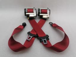 PORSCHE Porsche Cayman 981 front seat belt 98180303303 red red seat belt belt front — thumbnail 9