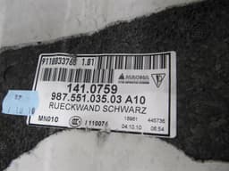PORSCHE Porsche Boxster 987 Floor Matt Set 98763105002 Boot Liner — thumbnail 6