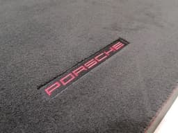 PORSCHE Porsche Boxster 981 floor mats red floor mats right hand drive RHD — thumbnail 2