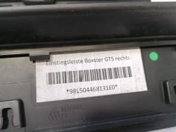 PORSCHE Porsche Boxster 981 GTS door sill set 981504467131 door entry sill set — thumbnail 6