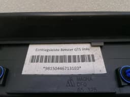 PORSCHE Porsche Boxster 981 GTS door sill set 981504467131 door entry sill set — thumbnail 7