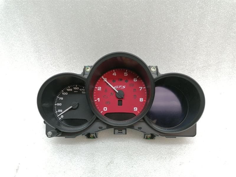 PORSCHE Porsche Boxster 981 Instrument Cluster 98164113701 MPH GTS CARMINE RED