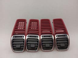 PORSCHE Porsche Cayman 981 Air Vent Set 98155213104 Ventilation Nozzle Set GARNET RED — thumbnail 1