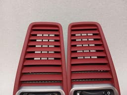 PORSCHE Porsche Cayman 981 Air Vent Set 98155213104 Ventilation Nozzle Set GARNET RED — thumbnail 4