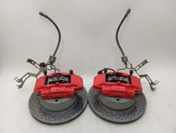 PORSCHE Porsche Cayman 981 Rear Brake Set 98135205110 Brake Caliper Rear GTS Red Brembo — thumbnail 2