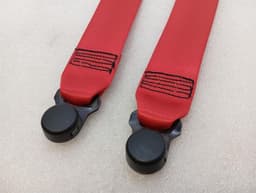 PORSCHE Porsche Cayman 718 981 front seat belt 98180303303 red red seat belt belt — thumbnail 2