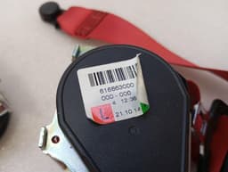 PORSCHE Porsche Cayman 718 981 front seat belt 98180303303 red red seat belt belt — thumbnail 7