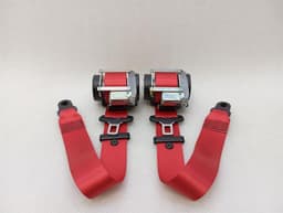 PORSCHE Porsche Cayman 718 981 front seat belt 98180303303 red red seat belt belt — thumbnail 10
