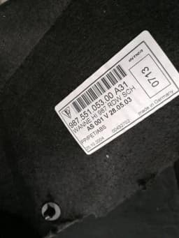 PORSCHE Porsche Boxster 987 Luggage Compartment Cover 98755105300 Trunk Trunk Trim — thumbnail 5