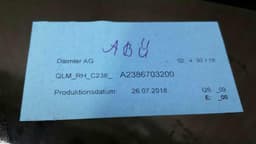 MERCEDES-BENZ Mercedes E Class W238 Right Rear Glass A2386703200 Door Glass 1/4 Rear Right — thumbnail 4