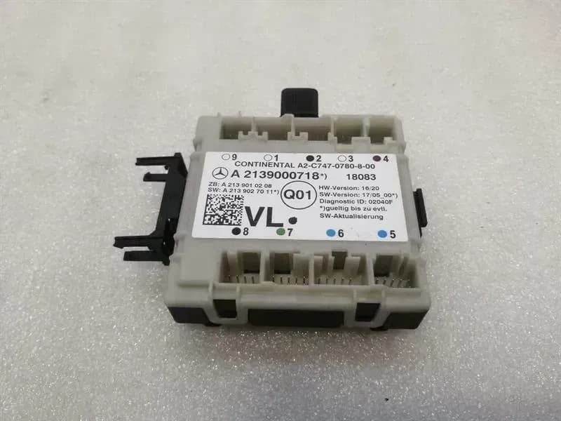 Mercedes S-Class W222 Front Left Door Electronic Module A2139000718 ECU