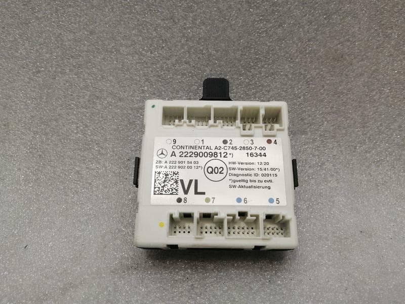 MERCEDES-BENZ Mercedes C Class W205 FLH Door Module A2229009812 Door Control Unit Front Left