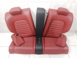 MERCEDES-BENZ Mercedes C Class W205 REAR SEAT CODE 227 3E50 Leather Red Coupe C205 Rear Seat — thumbnail 1