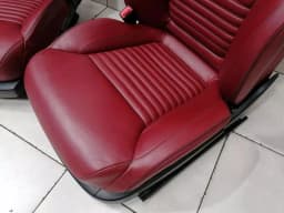 MERCEDES-BENZ AMG MERCEDES SL R231 seat BEGAL RED 3D94 air scarf coat of arms logo — thumbnail 6